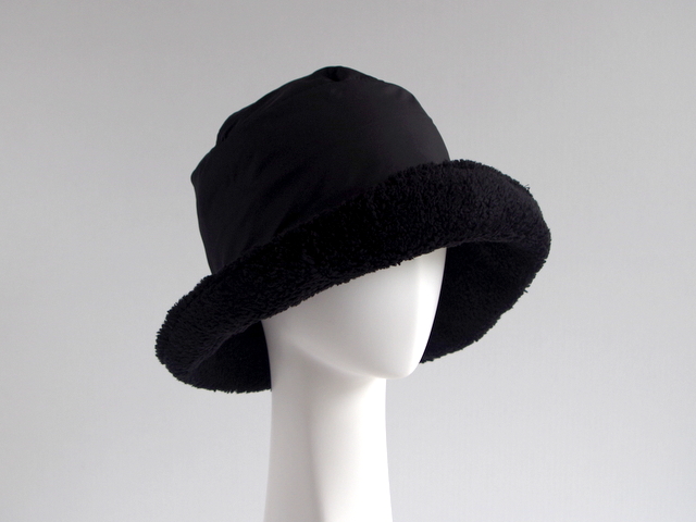 【グレヴィ レインハット】greviのウォータープルーフの帽子 ブラック firenze イタリア 直輸入 ハット フィレンツェ 帽子専門店