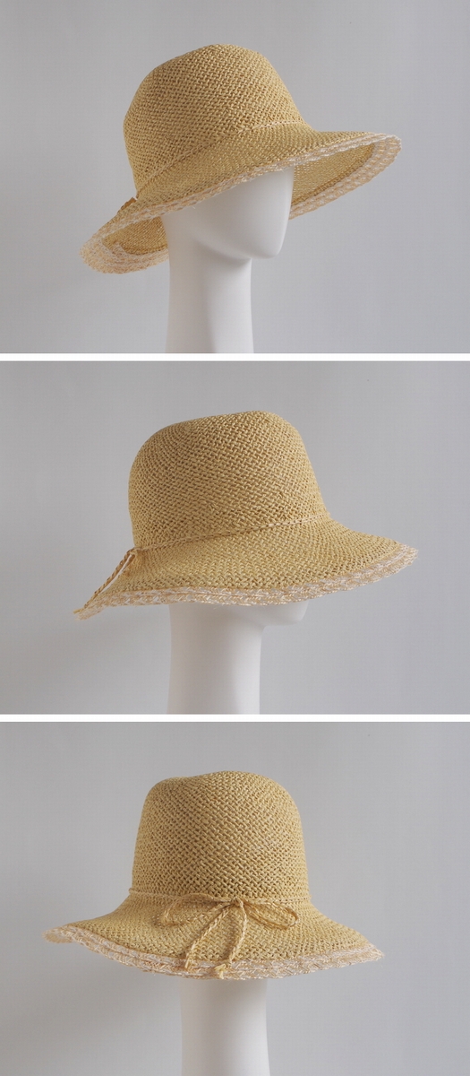 GREVI ストローハット 麦わら帽子 イタリア製 grevi 中折れ】ストローハット バラ フラワー グレヴィの麦わら