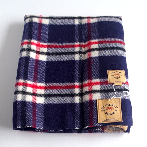 Yarnz 15aw ヤーンズ Classic Plaid With Knit 大判ストール Standard Form チェックのストール 大判 超 厚手のウール カシミアストール ブルー キャメル ヤーンツ Yarnz New Yorkの通販ショップ 送料無料