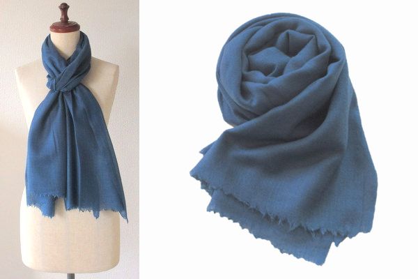 Chunni】シルク ウール ストール 高品質 オリジナルのシルクウール