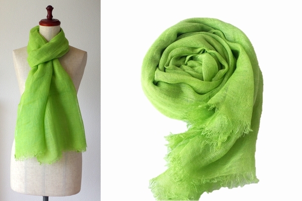 訳あり】在庫処分 不良品 リネン ストール 大判 Chunni 高品質 リネン