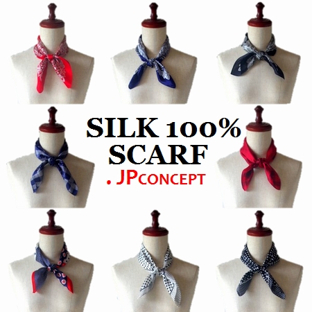 スカーフ 100% マルベリーベリーシルクスカーフ 小さい正方形のスカーフ 21 "軽量のネッカチーフ1[並行輸入品] :sd00001855